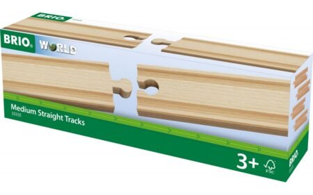 Колії для залізниці BRIO прямі 144 мм (33335)