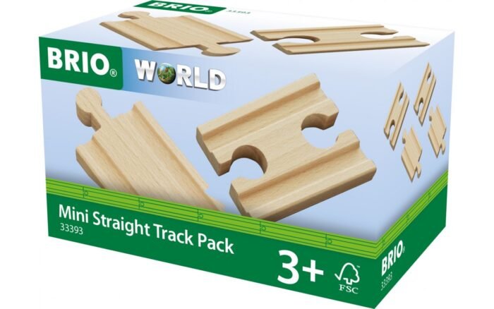 Набір коротких прямих колій для залізниці BRIO (33393) - Зображення 1