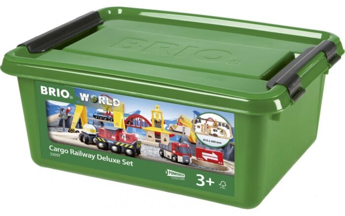 Дитяча залізниця BRIO з мостовим краном Deluxe (33097) - Зображення 1