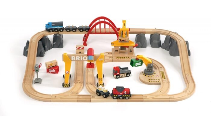 Дитяча залізниця BRIO з мостовим краном Deluxe (33097) - Зображення 2