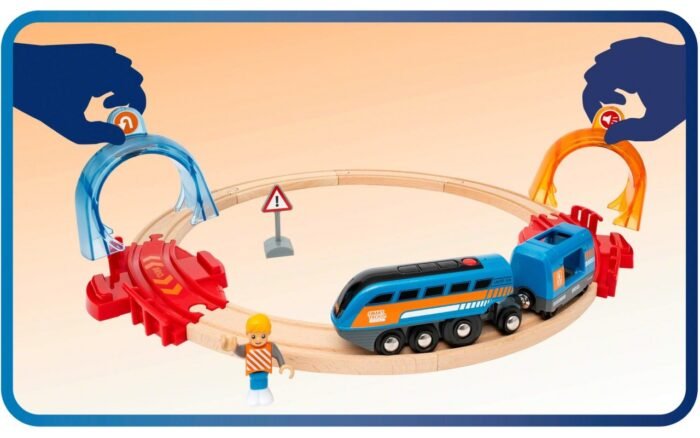Дитяча залізниця BRIO Smart Tech кругова з тунелями (33974) - Зображення 6
