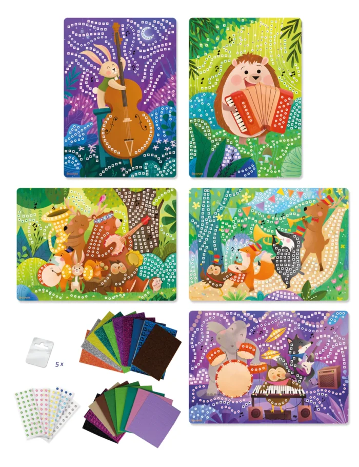 Велика мозаїка SYCOMORE тварини музиканти - Зображення 2