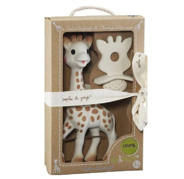 Подарунковий набір SO PURE (Жирафа Софі, прорізувач з натурального каучуку) - Зображення 1