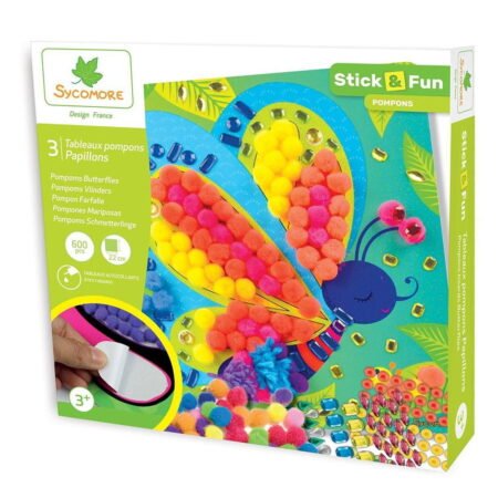 Картини з помпонами та стразами SYCOMORE метелики