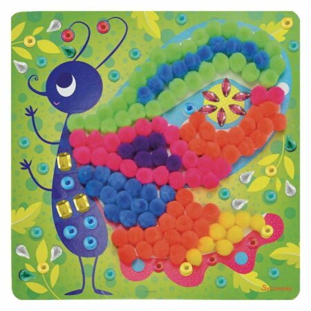 Картини з помпонами та стразами SYCOMORE метелики - Зображення 4