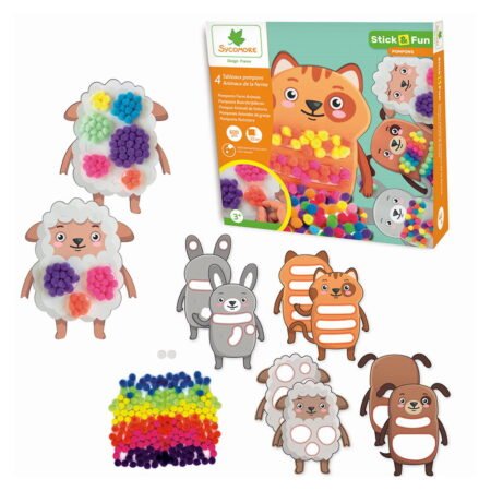 Картини з помпонами SYCOMORE фермерські тварини - Зображення 2