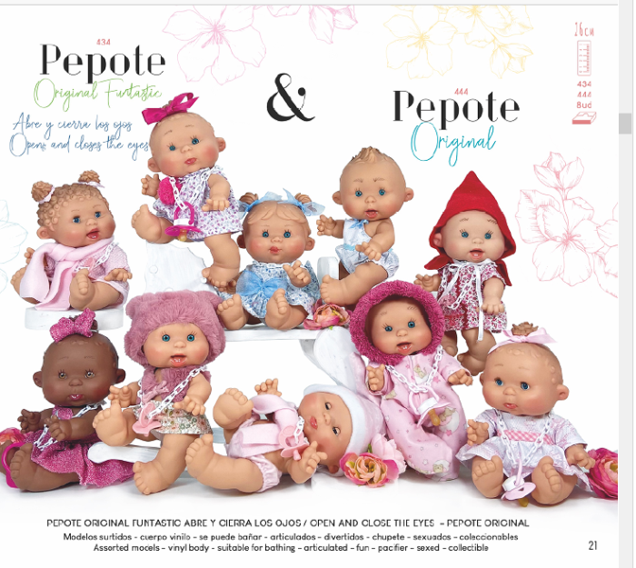Пупс PEPOTE ORIGINAL 26 см Nines d'Onil (0444) - Зображення 1