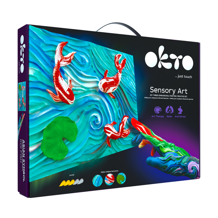 Набір для створення об'ємної картини *Карпи Коі* ТМ ОКТО 30*40 см - Зображення 1