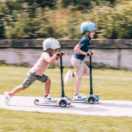 Шолом захисний дитячий Scoot and Ride, світло-сірий, з ліхтариком, 51-53см - Зображення 5