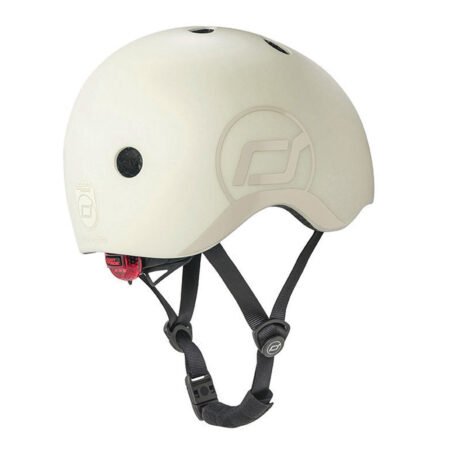 Шолом захисний дитячий Scoot and Ride, світло-сірий, з ліхтариком, 51-53см - Зображення 2