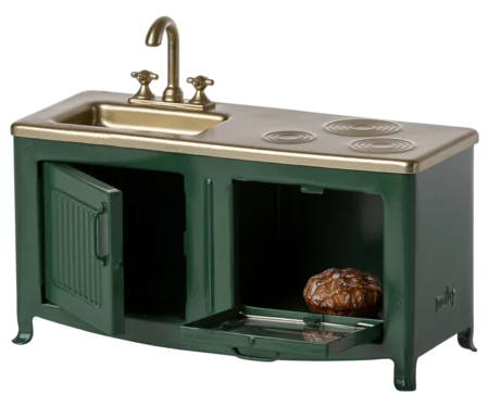 Аксесуар для ляльки - кухня темно-зеленого кольору - Зображення 2