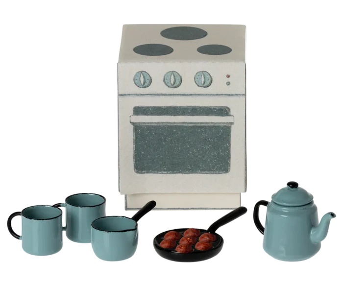 11-3118-00_400209cb-a863-420a-812f-172cc1f231c8 Аксесуар для ляльки - мініатюрна плита з аксесуарами - Зображення 1
