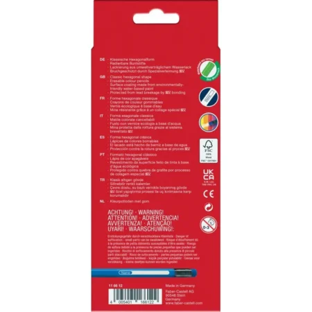 116612  КОЛЬОРОВІ ОЛІВЦІ 12КОЛ.  З ГУМКОЮ - Зображення 2