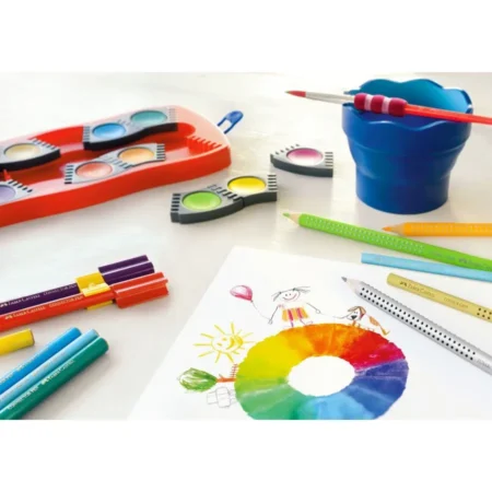 125030 ФАРБИ 12 КОЛ. СУХІ АКВАРЕЛЬНІ CONNECTOR ЧЕРВОНИЙ КОРПУС - Зображення 6