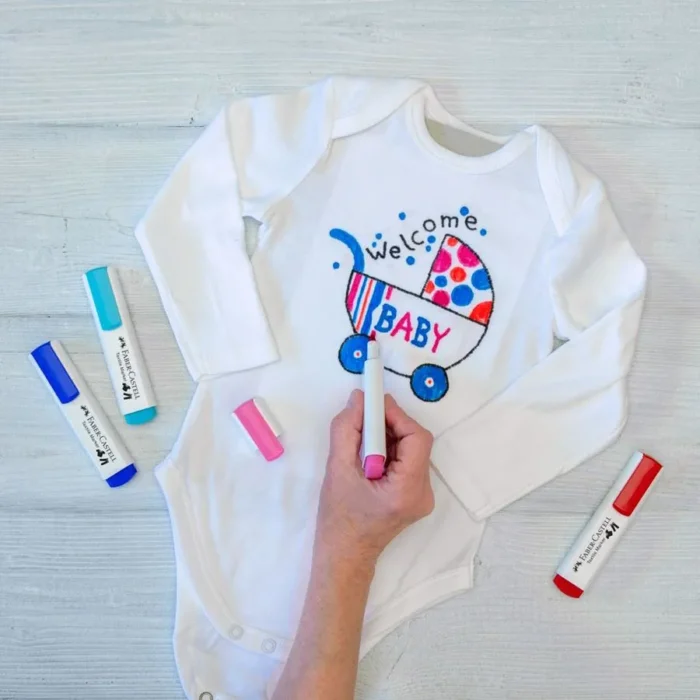 159530 МАРКЕРИ ДЛЯ ТКАНИНИ  5 КОЛ. BABY-PARTY НАБІР В БЛІСТЕРІ - Зображення 5