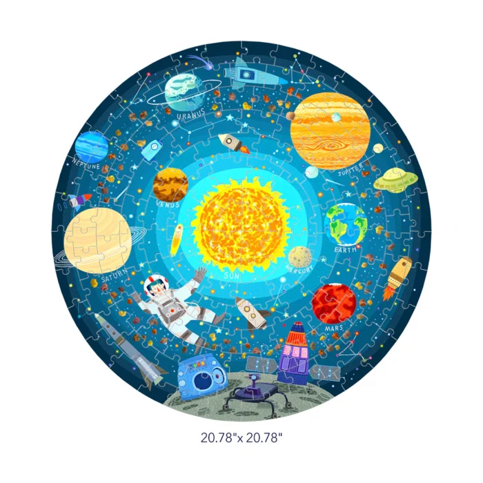 Круглый пазл Космическое путешествие - Зображення 5