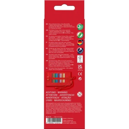 201541 КОЛЬОРОВІ ОЛІВЦІ 18 КОЛ.+СТРУГАЛКА У ТКАН.РУЛОНІ - Зображення 2