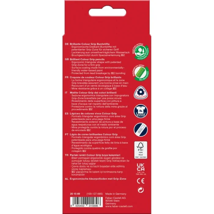 201569 КОЛЬОРОВІ ОЛІВЦІ 12 КОЛ. GRIP - Зображення 3