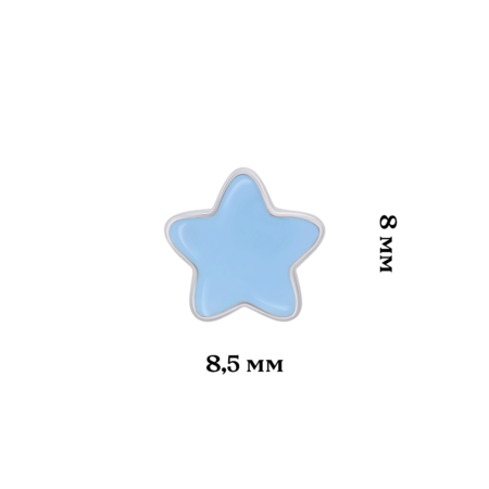 Сережки Зіроньки Блакитний - Зображення 6