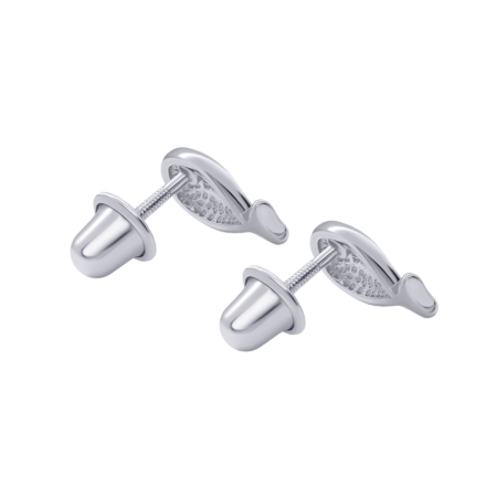 Сережки Кит блакитний - Зображення 2