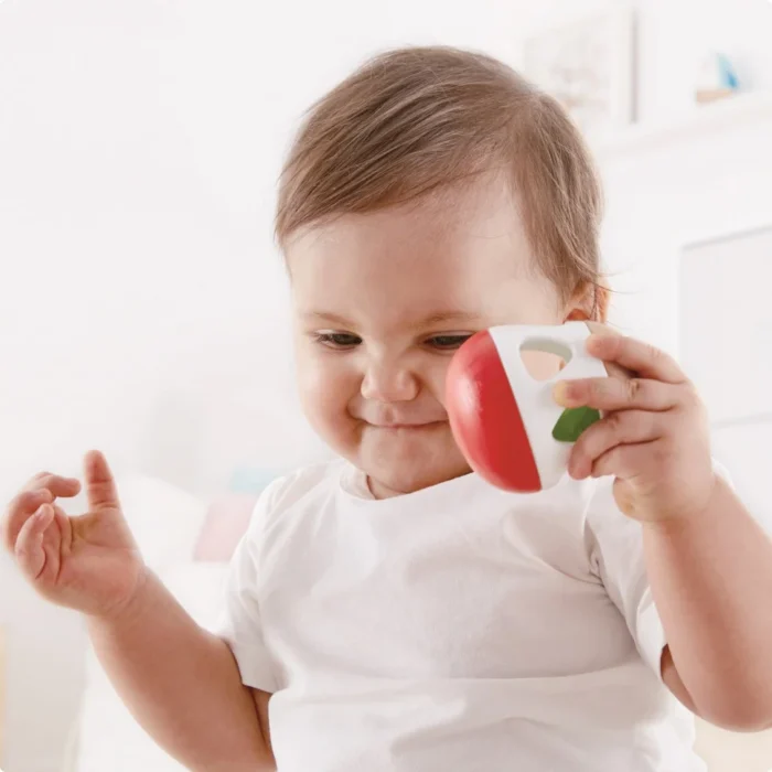 Покиванка-брязкальце дерев'яна Hape Дзвінке яйце (E0016) - Зображення 5