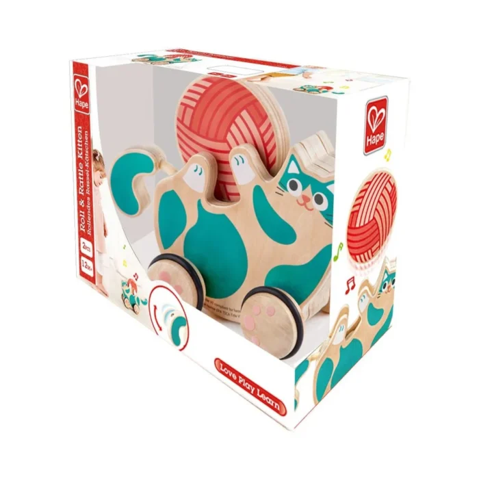 Дерев'яна каталка Hape Кошеня (E0366) - Зображення 1