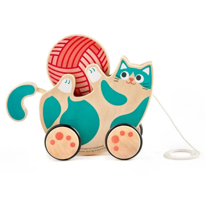 Дерев'яна каталка Hape Кошеня (E0366) - Зображення 2