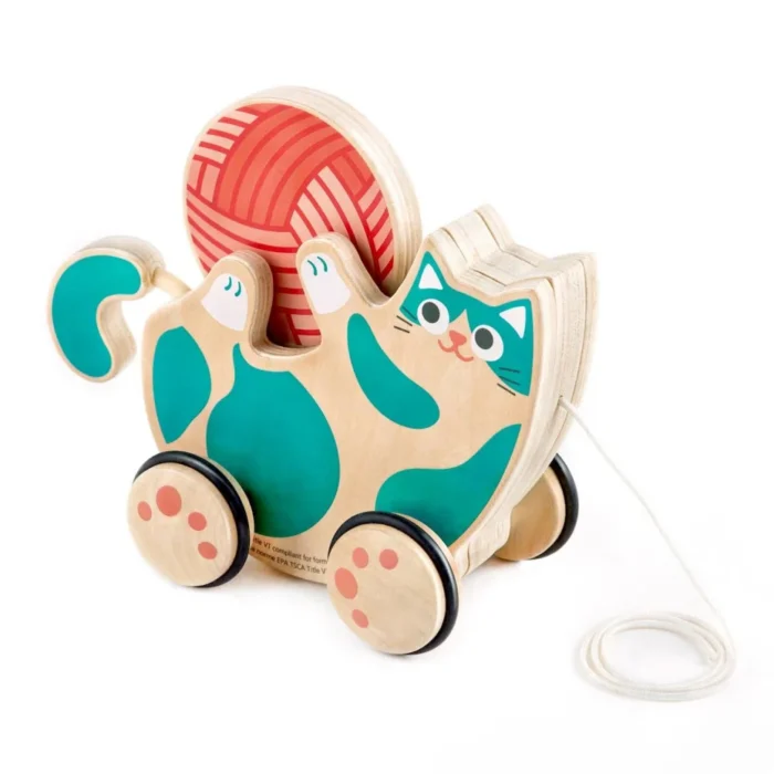 Дерев'яна каталка Hape Кошеня (E0366) - Зображення 3