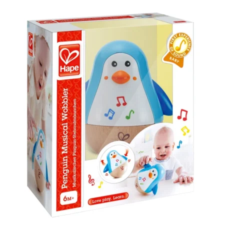 Покиванка дерев'яна Hape Музичний пінгвін (E0331)