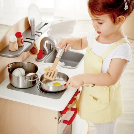 Дитяча кухня Hape з дерева біла (E3152) - Зображення 6