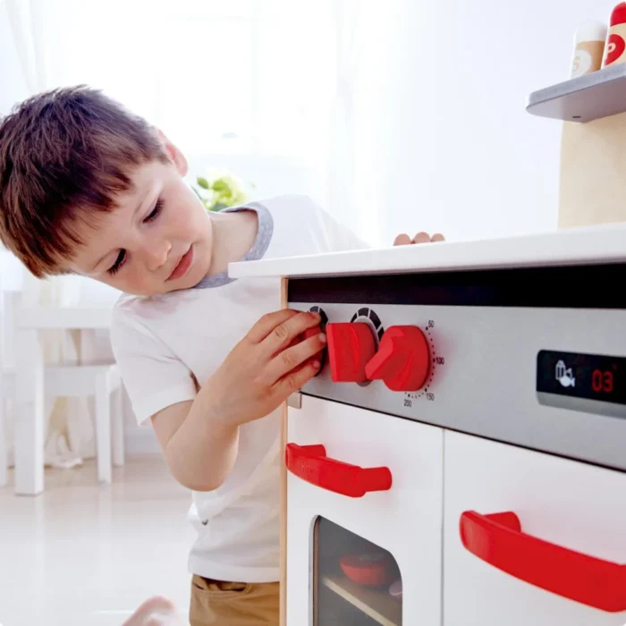 Дитяча кухня Hape з дерева біла (E3152) - Зображення 5