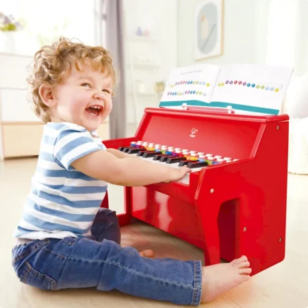 Дитяче піаніно Hape 25 клавіш з підсвіткою червоний (E0628) - Зображення 8