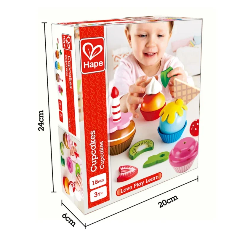 Іграшкові продукти Hape Тістечка з дерева (E3157)
