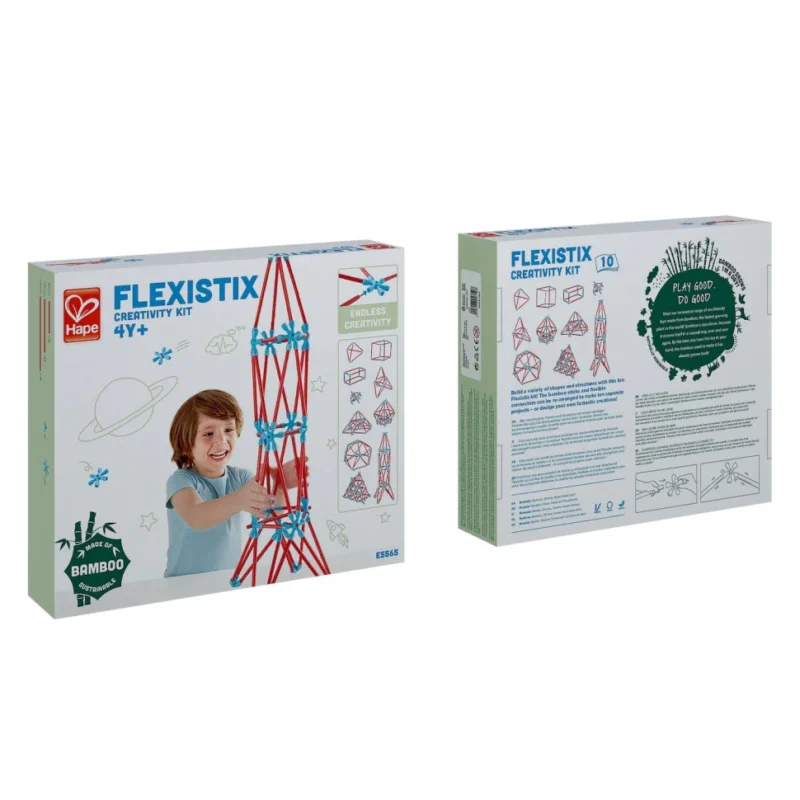Конструктор контурний Hape Flexistix Креативні фігури 133 ел. (E5565)
