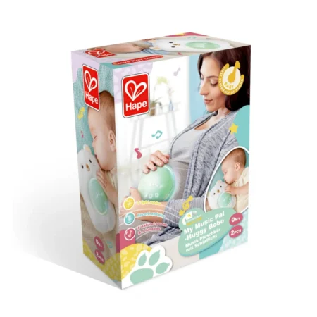 М'яка музична іграшка Hape Ведмедик білий (E0115)