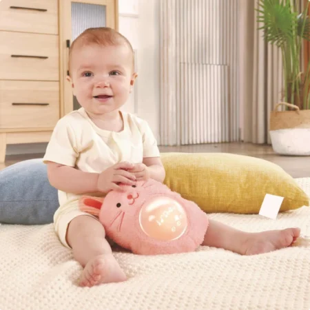 М'яка музична іграшка Hape Зайчик рожевий (E0114) - Зображення 7