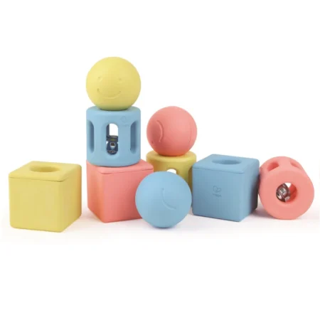 Набір брязкалець Hape Геометричні фігури 9 в 1 (E0456) - Зображення 3