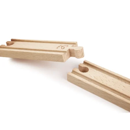 Набір для залізниці Hape короткі прямі рейки 4 шт (E3778) - Зображення 2