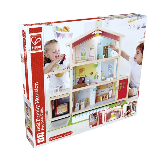 Дерев'яний ляльковий будинок з меблями Hape Особняк (E3405) - Зображення 1