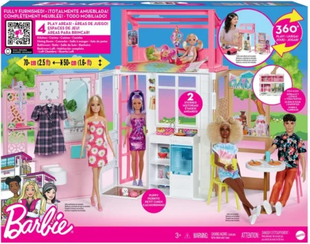 Ляльковий будиночок Barbie + лялька в наборі