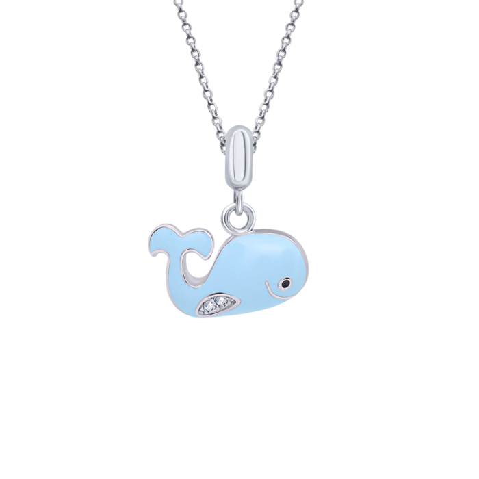 Кулон Кит блакитний - Зображення 1