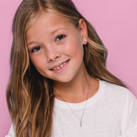 Кулон Бджілка з квіточкою з біло-жовтою емаллю та фіанітами - Зображення 6