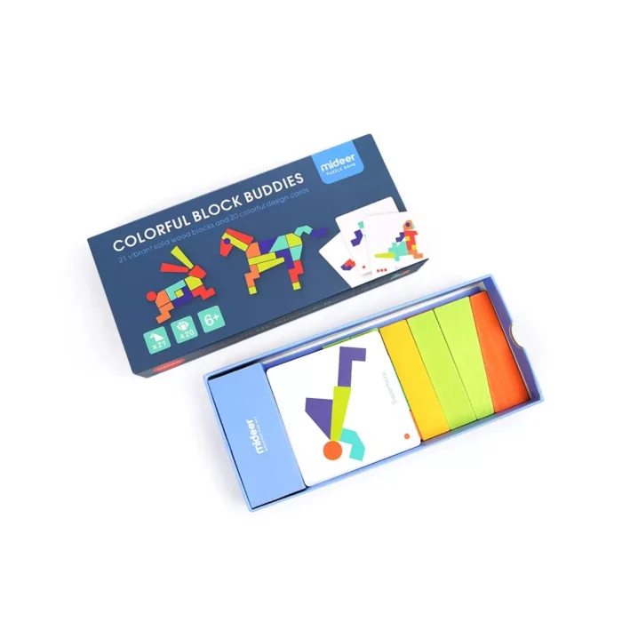 Мозаїка-Танграм *Кольорова*, з рівнями складності, 20 карток та 21 фігура - Зображення 2