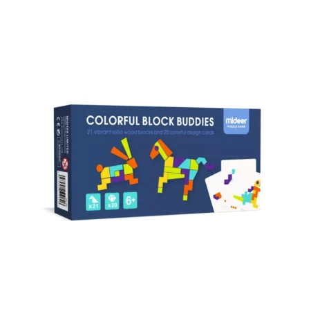 Мозаїка-Танграм *Кольорова*, з рівнями складності, 20 карток та 21 фігура