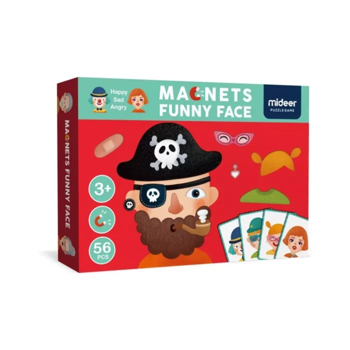 330632jpg-1000x1000-f Магнітна книга-гра *Смішні обличчя*, 56 частин - Зображення 1