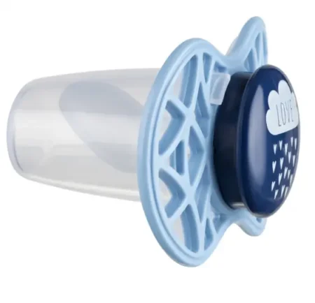 Пустушка Nuvita Air55 Cool 6міс+, ортодонтична, LOVE синій - Зображення 2