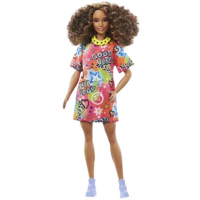 Лялька Barbie *Модниця* в яскравій сукні-футболці - Зображення 2