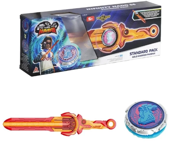 Дзиґа Infinity Nado VI серія Standard Pack Gold Warrior Phoenix Золотий Воїн Фенікс - Зображення 2