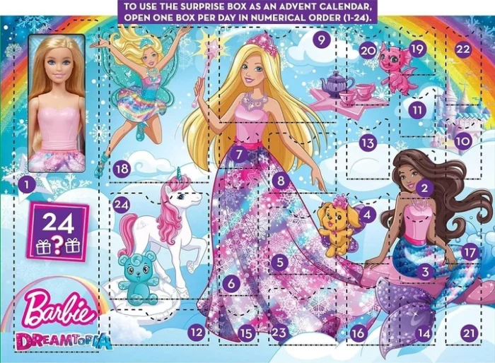 Ігровий набір Barbie Dreamtopia Advent Calendar - Зображення 1