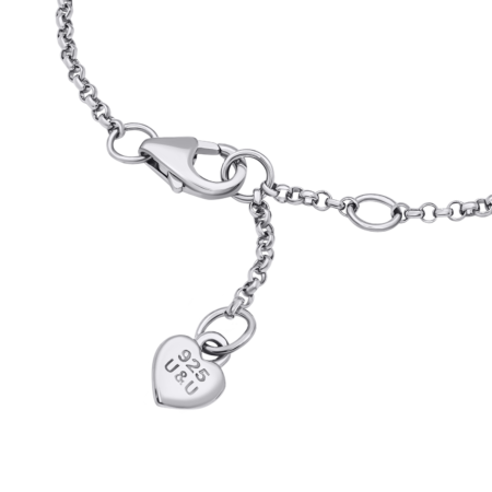 Браслет на ланцюжку Веселка з різнобарвною емаллю - Зображення 3